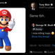 Imagen para el artículo titulado Mario nos odia y George Bush añora matar iraquíes en el caótico nuevo sistema de verificados de Twitter